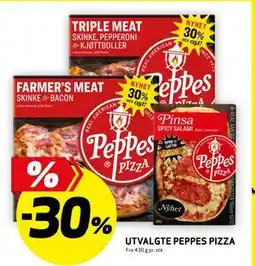 Bunnpris Utvalgte Peppes Pizza tilbud