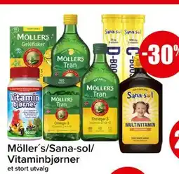Spar Möller´s/Sana-sol/ Vitaminbjørner tilbud