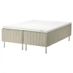 IKEA Stuvland Rammemadrass med overmadrass, fast natur/nyläget hvit, 180x200 cm tilbud