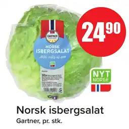 Eurospar GARTNER Norsk isbergsalat tilbud