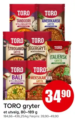 Eurospar TORO Gryter tilbud
