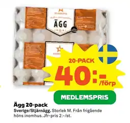 Stora Coop Ägg 20-pack tilbud