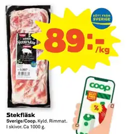 Stora Coop COOP Stekfläsk tilbud