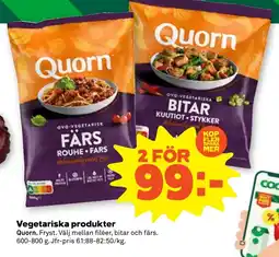 Stora Coop QUORN Vegetariska produkter tilbud