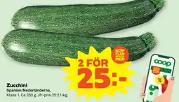 Stora Coop Zucchini tilbud