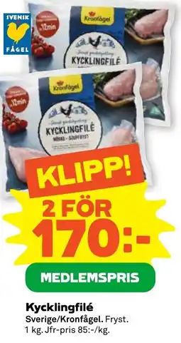 Stora Coop Kycklingfilé tilbud