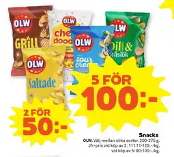 Stora Coop OLW Snacks tilbud