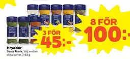 Stora Coop SANTA MARIA Kryddor tilbud
