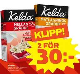 Stora Coop KELDA Grädde tilbud