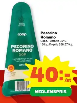 Stora Coop COOP Pecorino romano tilbud