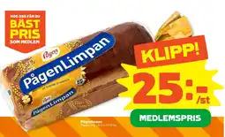 Stora Coop PÅGEN Pågenlimpan tilbud