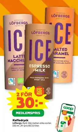 Stora Coop LÖFBERGS Kaffedryck tilbud