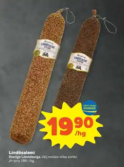 Stora Coop Lindösalami tilbud