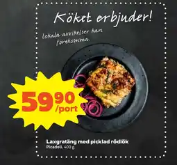 Stora Coop Laxgratäng med picklad rödlö tilbud