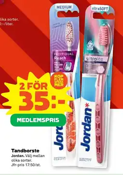 Stora Coop JORDAN Tandborste tilbud