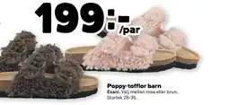 Stora Coop Poppy-tofflor barn tilbud