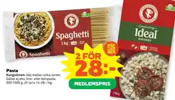 Stora Coop KUNGSÖRNEN Pasta tilbud