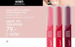 Oriflame Layers of you eyebrow & facial razors set tilbud