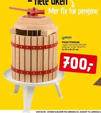 jem & fix FRUKTPRESSE tilbud