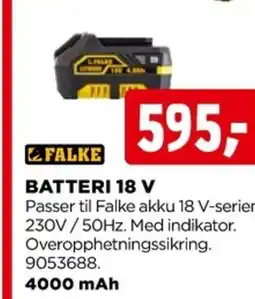 jem & fix BATTERI 18 V tilbud