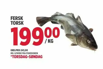 Jacobs Fersk torsk tilbud