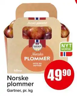Spar Norske plommer tilbud