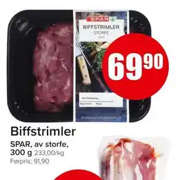 Spar BIFFSTRIMLER tilbud