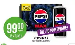 Kiwi PEPSI MAX, NOK 99 tilbud