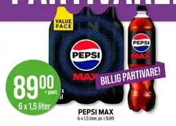 Kiwi PEPSI MAX, NOK 89 tilbud