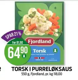 Kiwi TORSK I PURRELØKSAUS, NOK 64.9 tilbud