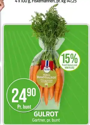 Kiwi GULROT, NOK 24.9 tilbud