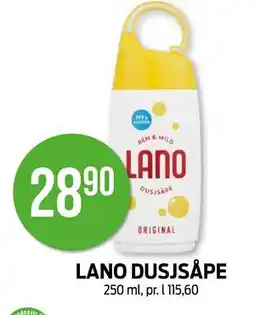 Kiwi LANO DUSJSÅPE, NOK 28.9 tilbud