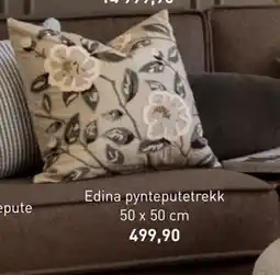 Kid Interiør Edina pynteputetrekk 50 x 50 cm, NOK 499.9 tilbud