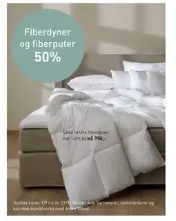Kid Interiør Fiberdyner og fiberputer tilbud