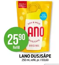 Kiwi LANO DUSJSÅPE, NOK 25.9 tilbud