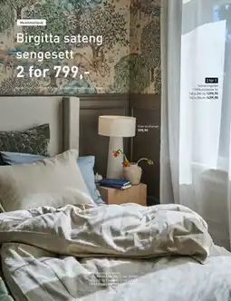 Kid Interiør Birgitta sateng sengesett, Medlemspris tilbud