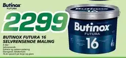 Coop Byggmix BUTINOX FUTURA 16 SELVRENSENDE MALING, NOK 2299 tilbud