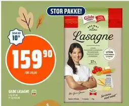 Coop Obs GILDE LASAGNE, NOK 159.9 tilbud