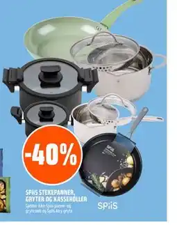 Coop Obs SPiiS STEKEPANNER, GRYTER OG KASSEROLLER tilbud
