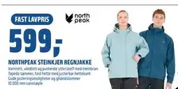 Coop Obs NORTHPEAK STEINKJER REGNJAKKE, NOK 599 tilbud