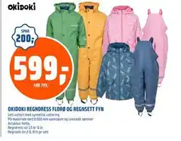 Coop Obs OKIDOKI REGNDRESS FLORØ OG REGNSETT FYN, NOK 599 tilbud
