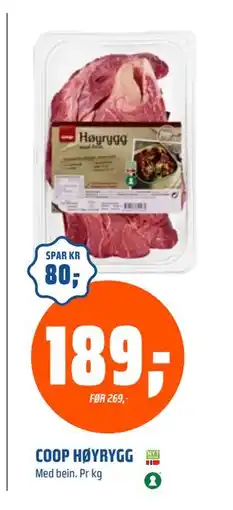 Coop Obs COOP HØYRYGG, NOK 189 tilbud