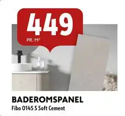 Byggmakker BADEROMSPANEL, NOK 449 tilbud