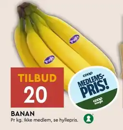 Coop Mega BANAN, Medlemspris tilbud