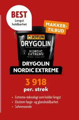 Byggmakker DRYGOLIN NORDIC EXTREME, NOK 3918 tilbud