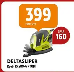 Byggmakker DELTASLIPER Ryobi RPS80-G RYOBI, NOK 399 tilbud