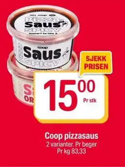 Coop Extra Coop pizzasaus, NOK 15 tilbud