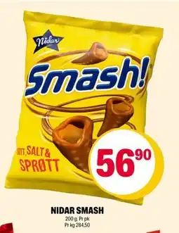 Coop Extra NIDAR SMASH, NOK 56.9 tilbud