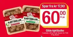 Coop Extra Gilde kjøttboller, NOK 60 tilbud