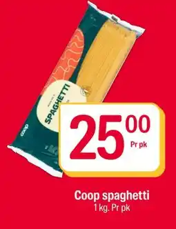 Coop Extra Coop spaghetti, NOK 25 tilbud